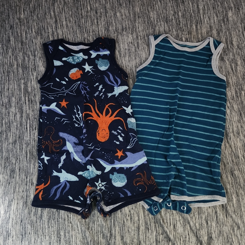 Carter's Nautical and Striped Baby Rompers